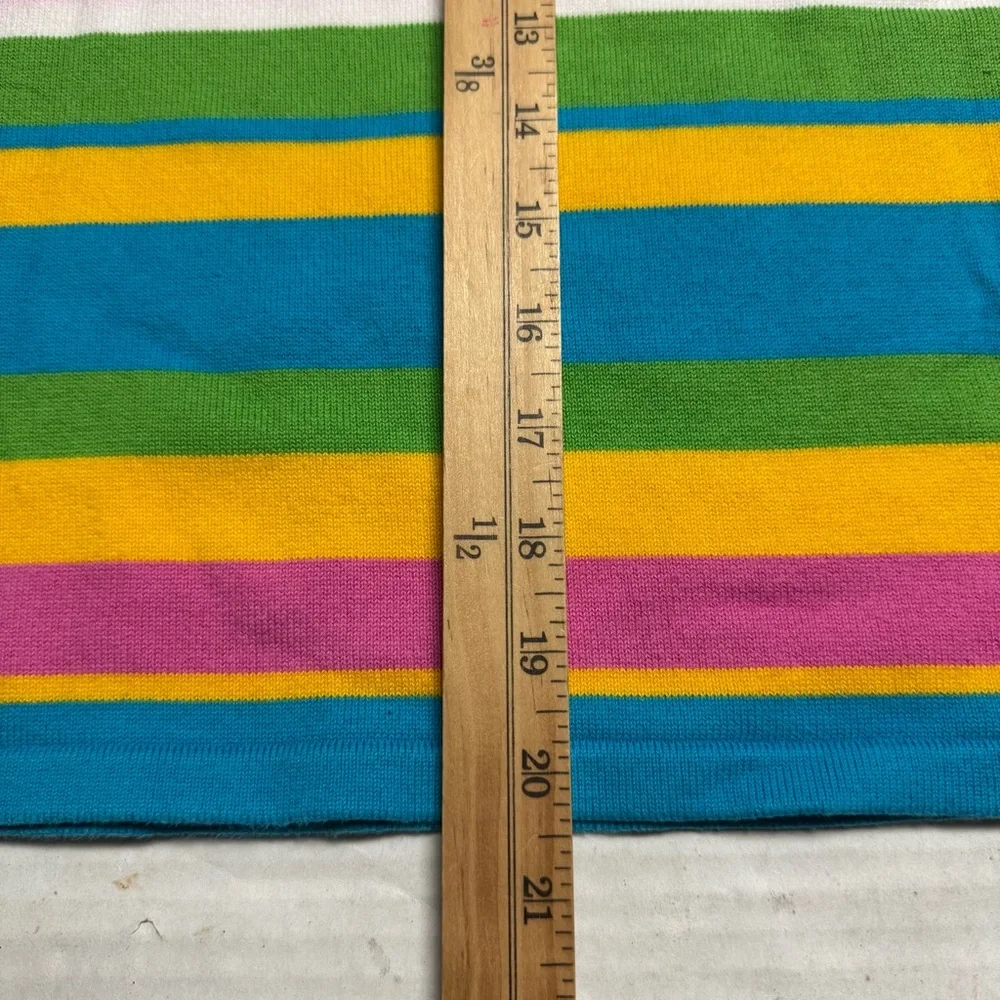 Vintage 80s-90s Lauren Ralph Lauren Petite Striped Sleeveless Knit Top Size: P/S - Picture 11 of 11